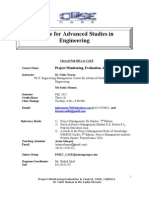 Course Outline Fall Pmec 2011