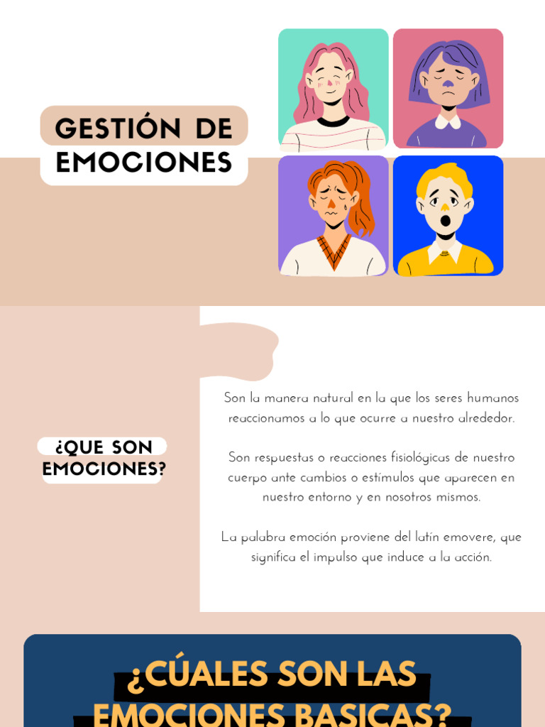 Gestión de Emociones y su Importancia | PDF | Las emociones ...