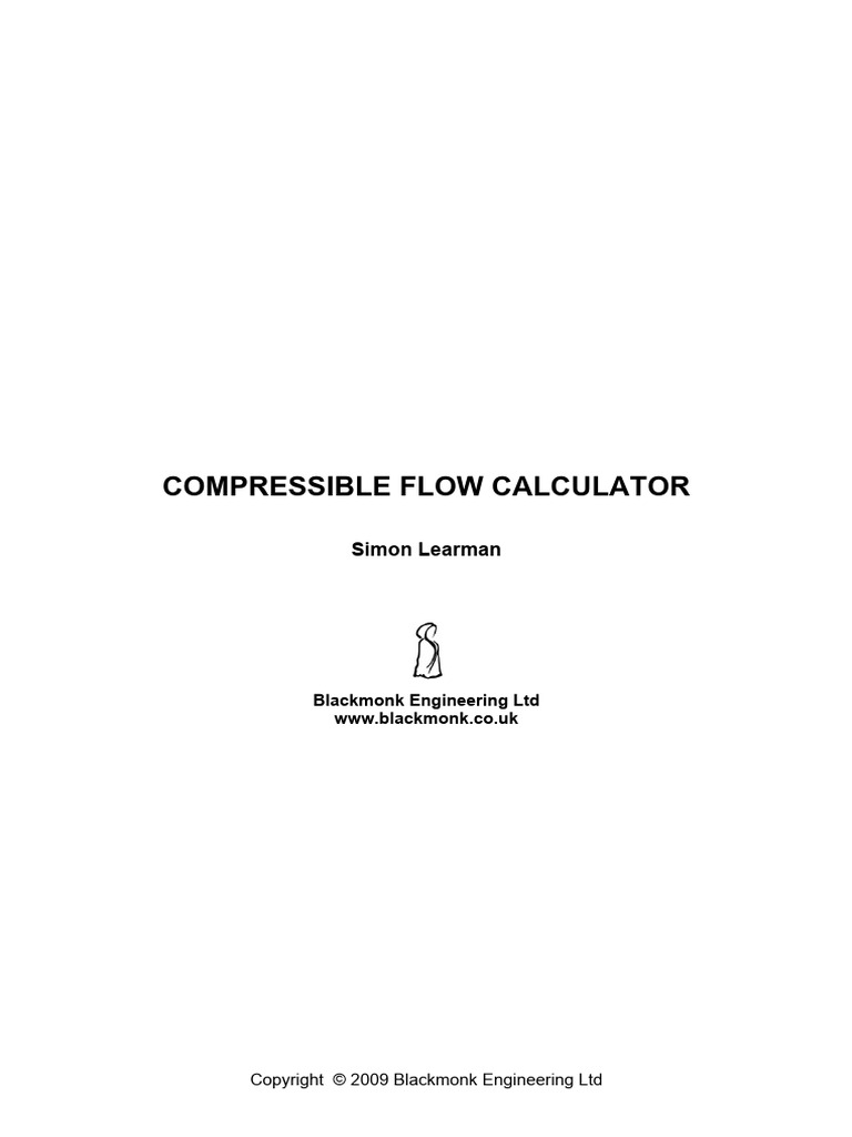 Compressible Line Sizing Calculator Guide | PDF | Fluid Dynamics ...