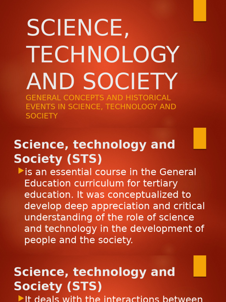 Science, Technology and Society - Introduction | PDF