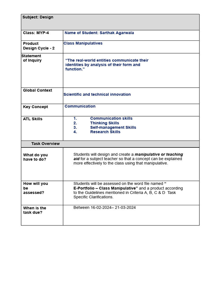 E Portfolio Pdf Cognition