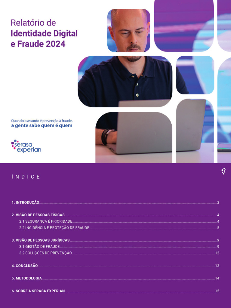 Serasa Experian Relatorio de Identidade Digital e Fraude 2024 | PDF