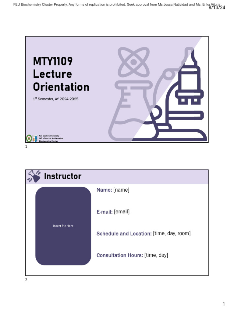 00 Lec Orientation | PDF