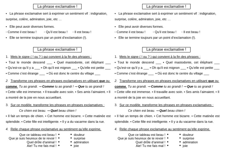 GFE06 Phrase Exclamative | PDF