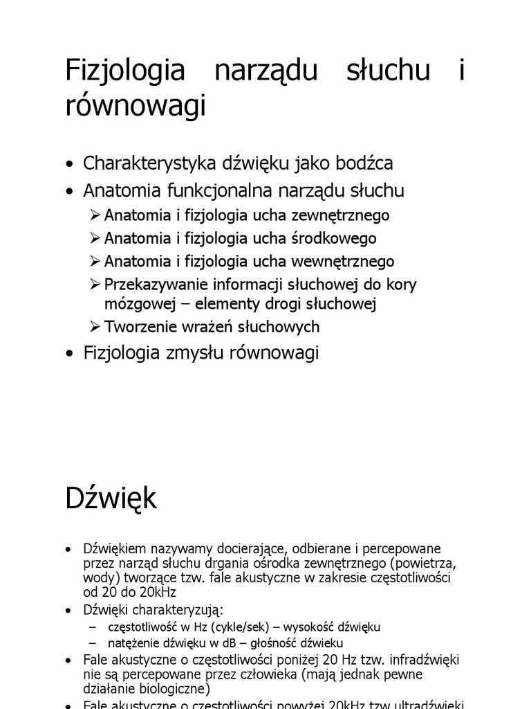 Fale Akustyczne O Częstotliwości Powyżej 20 Khz Nazywamy