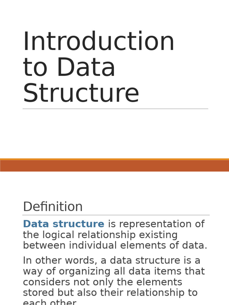 Topic 1 Introduction To Data Structures and Algorithm | PDF