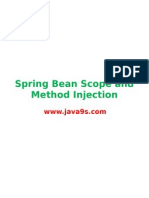 Spring Bean Scope Method Injection