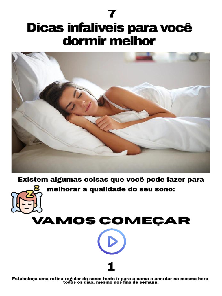 7 Dicas Para Você Dormir Melhor Pdf