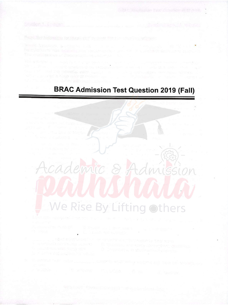 BRAC 2019 (Fall) | PDF