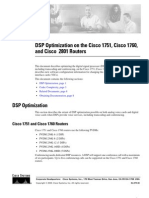 DSP Optimization On The Cisco 2801