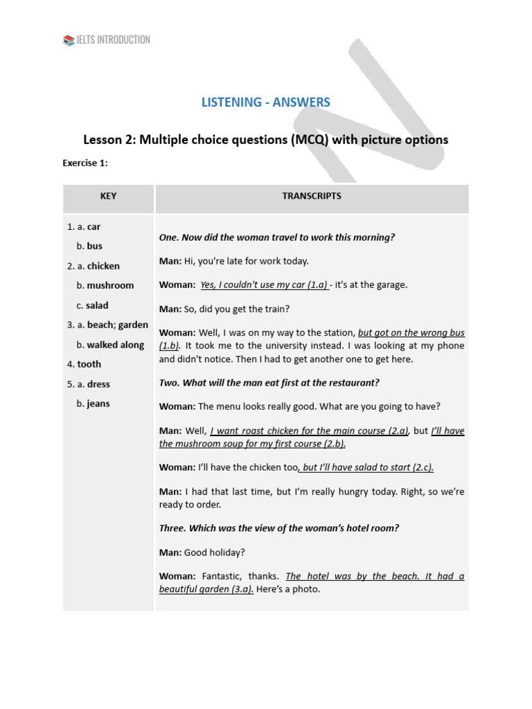 Key Listening 2 Pdf