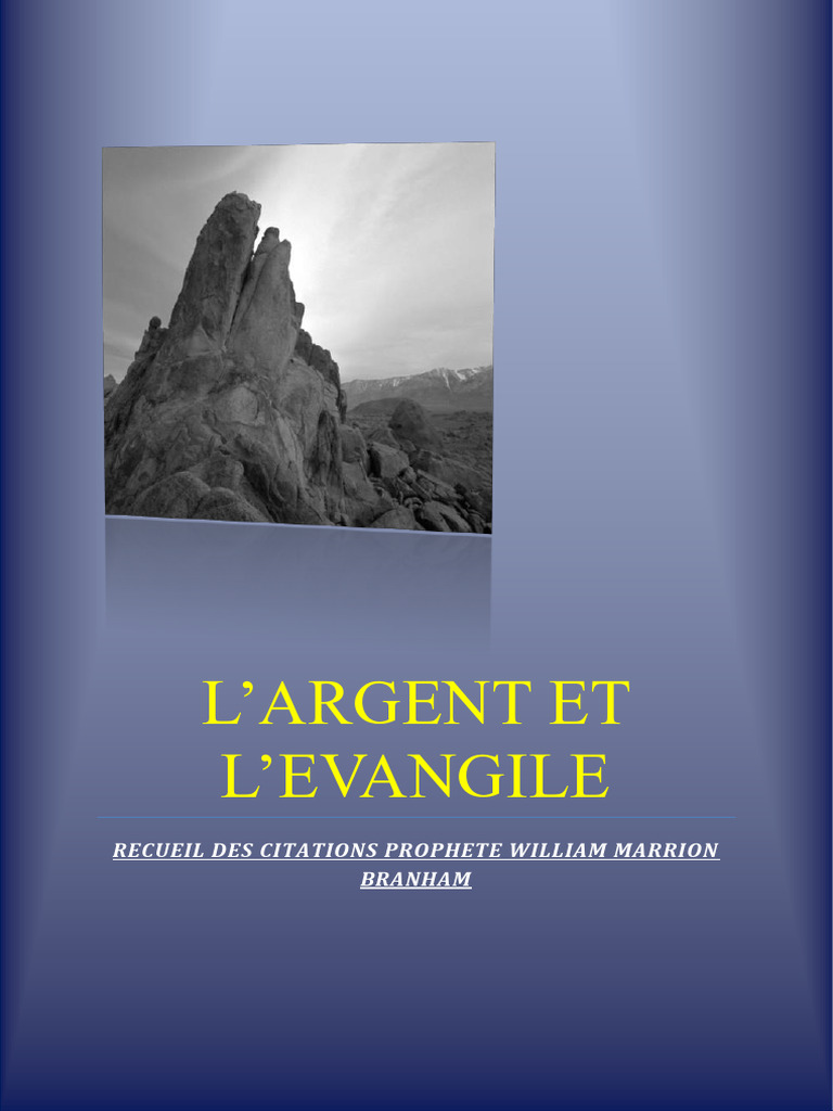 L'argent Et L'evangile | PDF, image size:768x1024