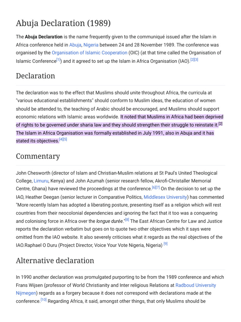 abuja-declaration-1989-islamic-unity-pdf-monotheistic-religions