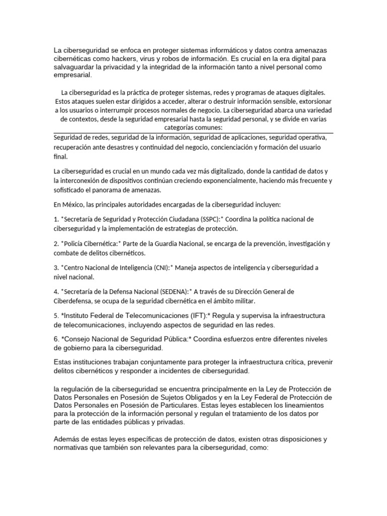 Ciberseguridad Pdf