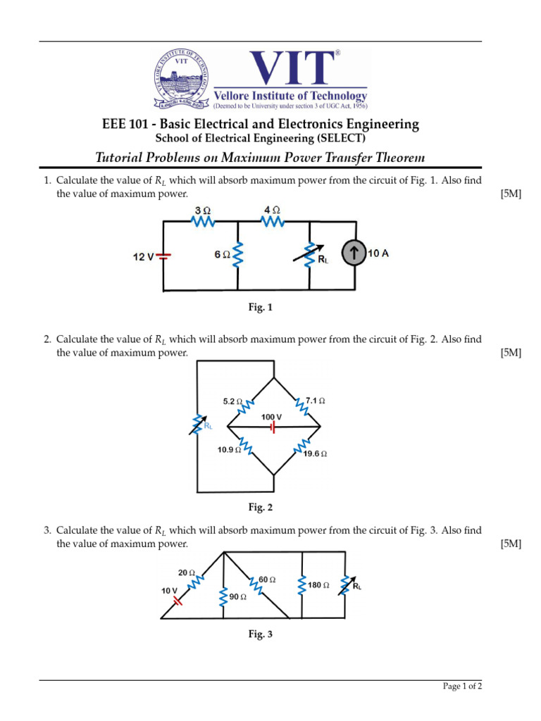 Max Power Transfer | PDF