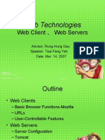 Web Technologies: Web Client 、 Web Servers