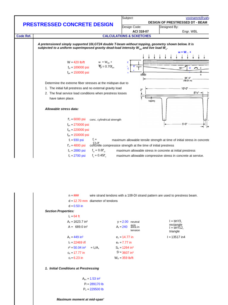 Prestressed Beam Pdf