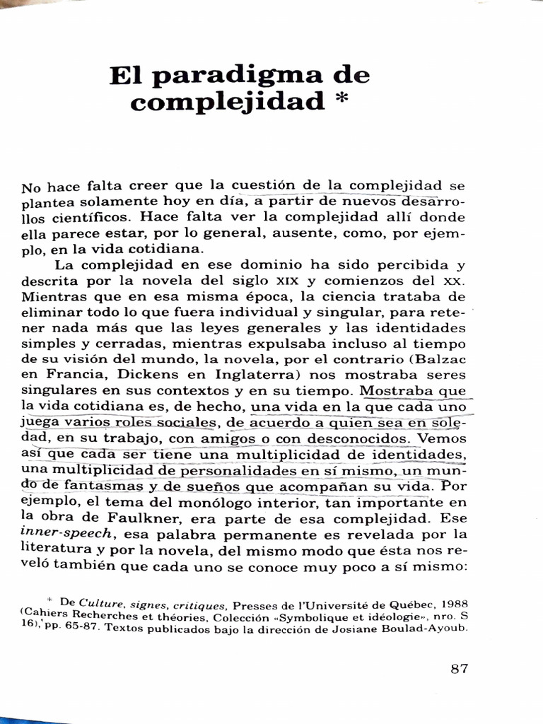El paradigma de la complejidad_Edgar Morin | PDF