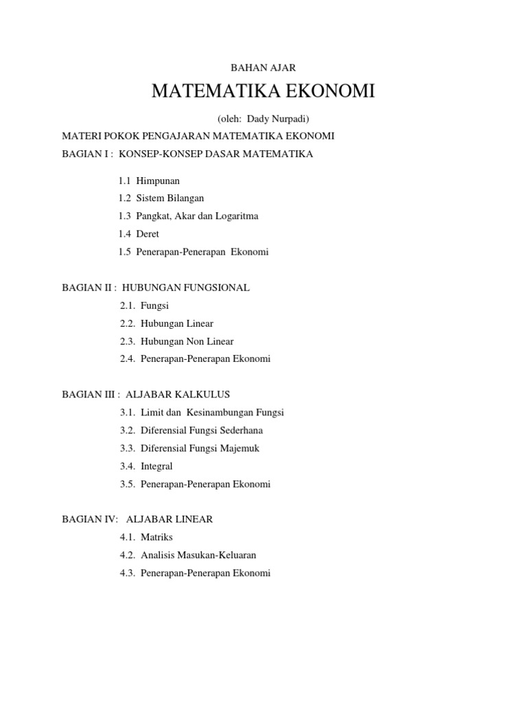 13+ Contoh Soal Penerapan Ekonomi Diferensial Fungsi Sederhana