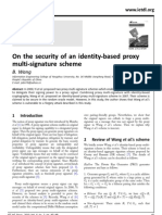 On The Security of An Identity-Based Proxy Multi-Signature Scheme