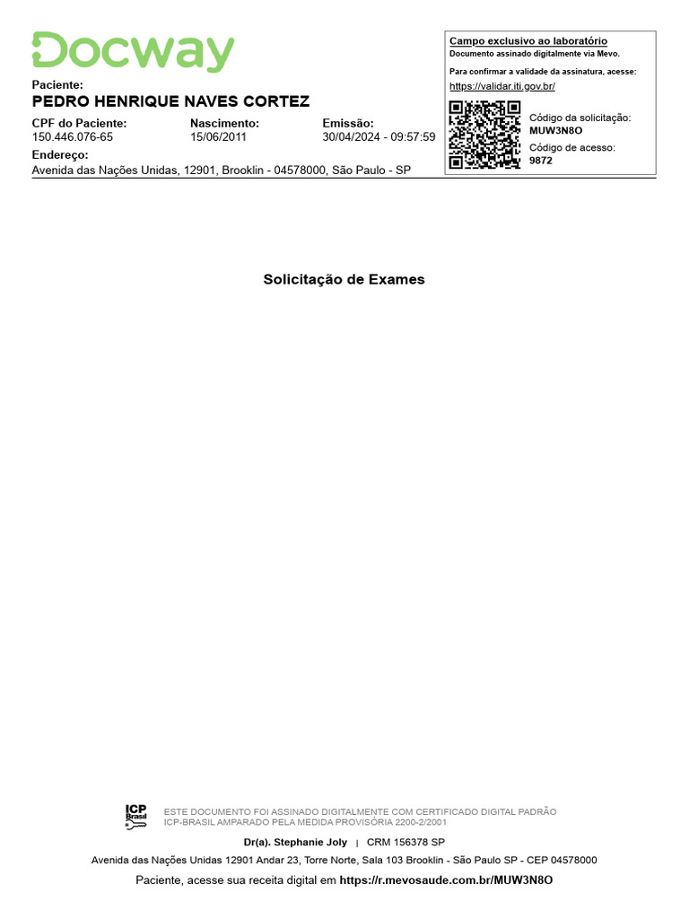 Exame Pedro | PDF
