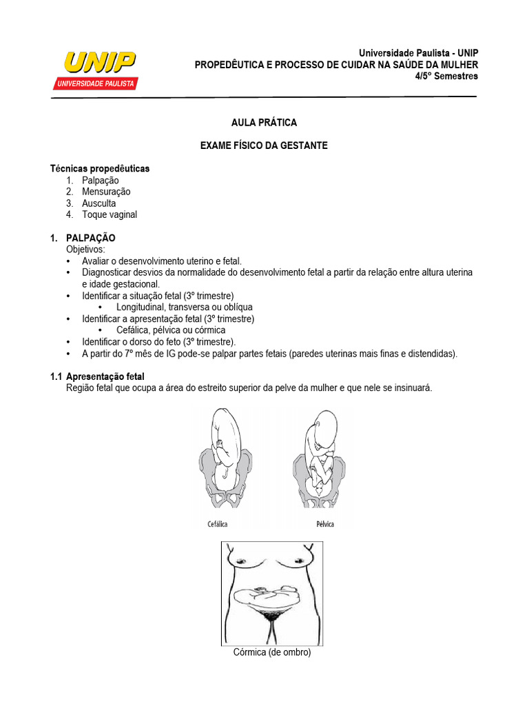 32 - Avaliação Da Gestante | PDF