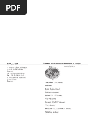 Actes Quebec08 Livre2 Pdf Langue Francaise Liban