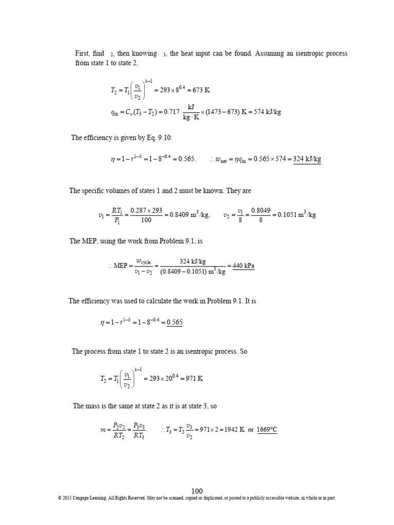 Solutions To Chapter 9 Problems: 9.1 (A) First, Find T | PDF