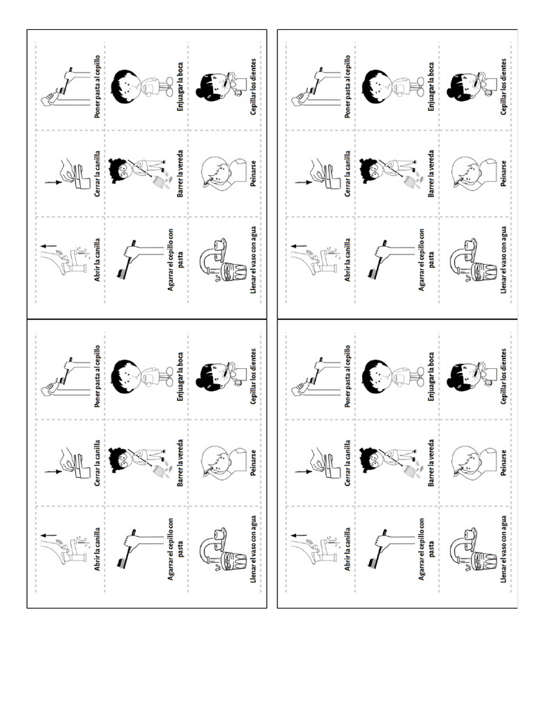 Instrucciones Para Lavarse Los Dientes Pdf
