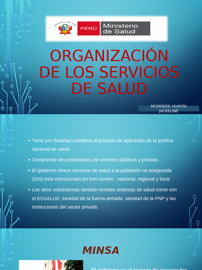 Organización del Sistema de Salud en Perú | PDF | Hospital | Ciencias ...