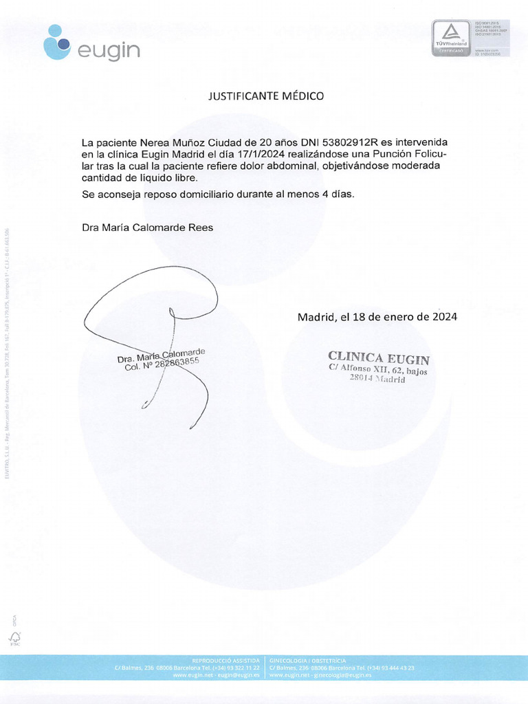 Justificante | PDF