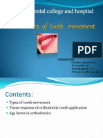 Gian sagar dental college orthodontic tooth movement tissue response age