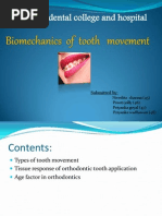 Bio Mechanics of Tooth Movement