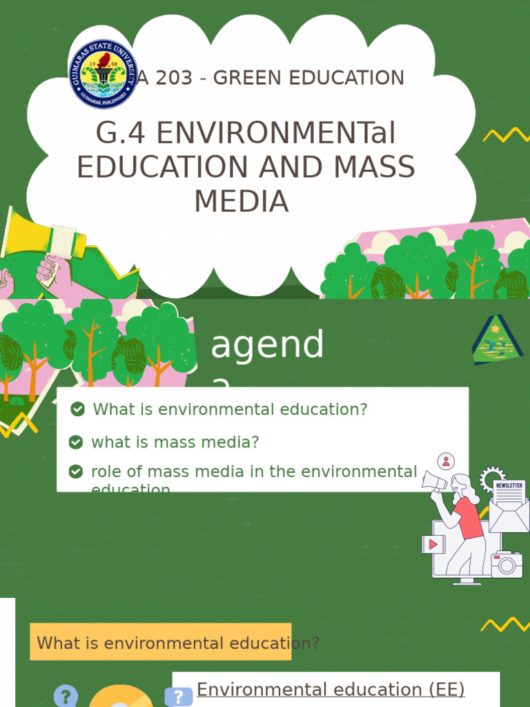 Environmental Education & Mass Media Roles | PDF | Self-Improvement ...