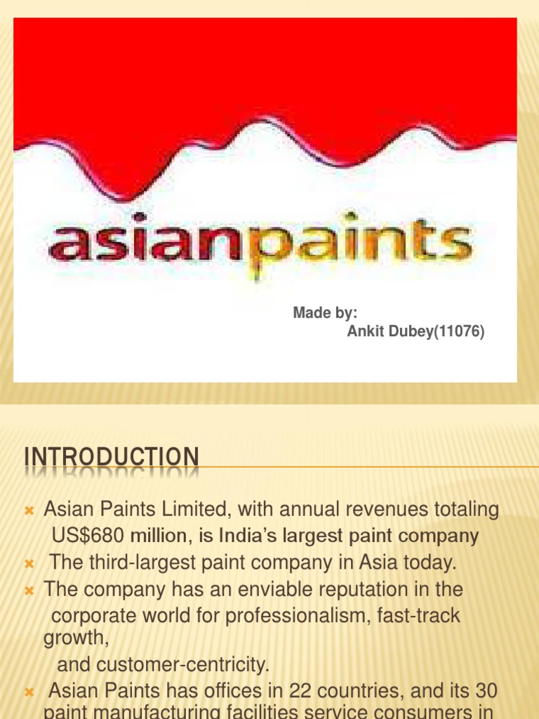 Asian Paint Ppt | Customer Relationship Management | Call Centre | Free ...