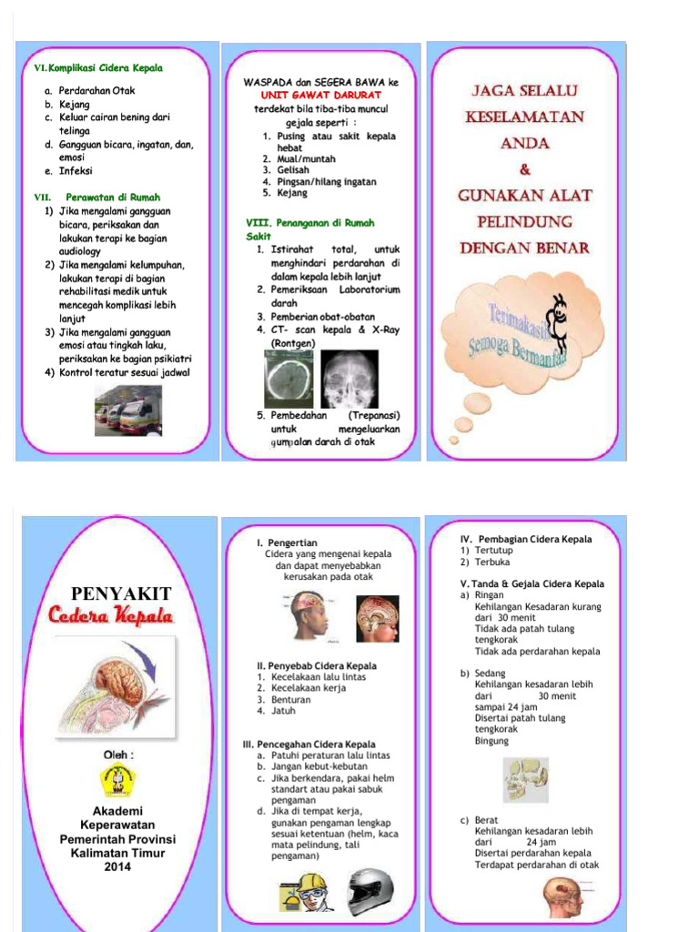 PDF Leaflet Cidera Kepala - Compress | PDF