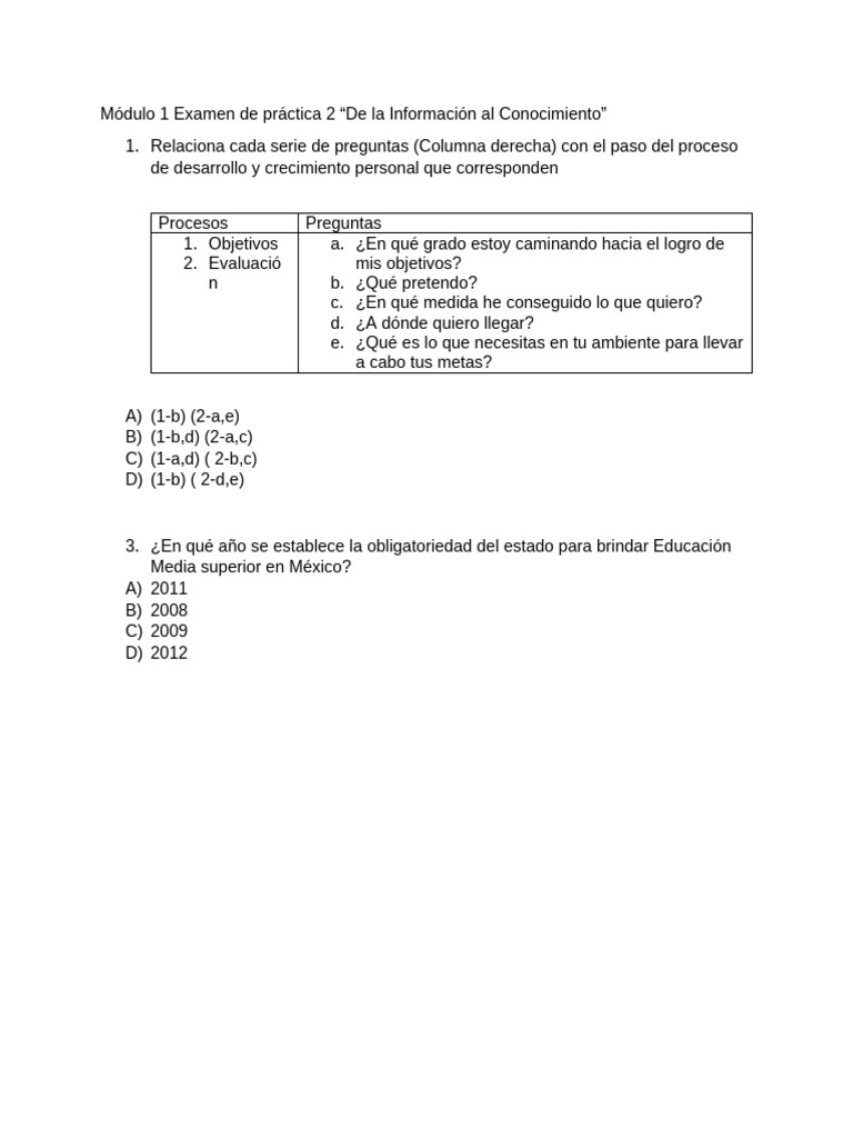 Modulo 1 Version 1 | PDF