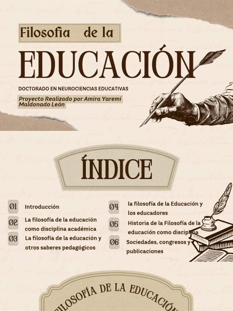 Filosofía de la Educación: Fundamentos y Metodologías | PDF ...