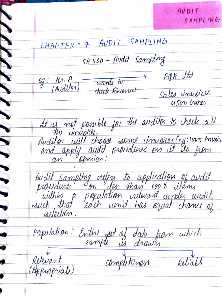 Sa 530 audit sampling pdf