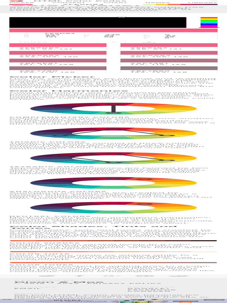 Color Picker - HTML Color Codes | PDF