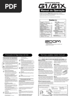 Manual - Pedaleira G1 - G1x