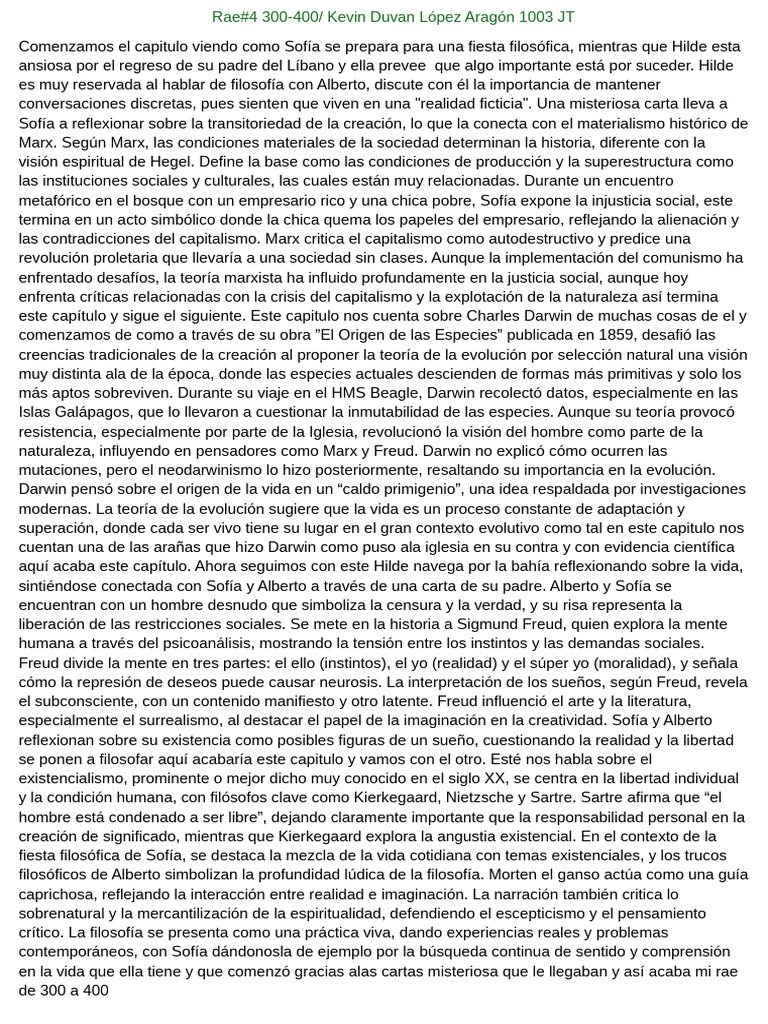 Existencialismo y Filosofía en Sofía | PDF | Existencialismo | Karl Marx