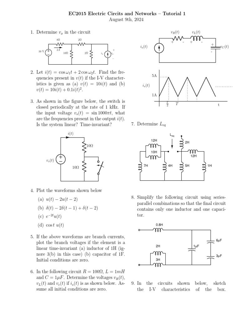 Tutorial 1 | PDF