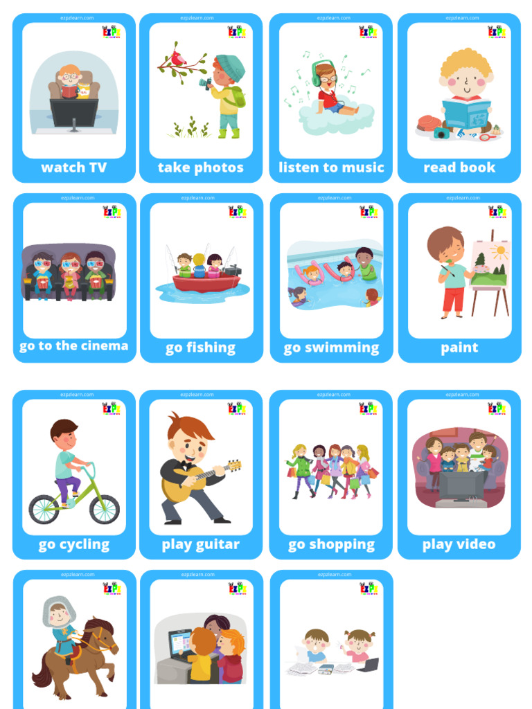 Free Time Activities for Kids | PDF | Art