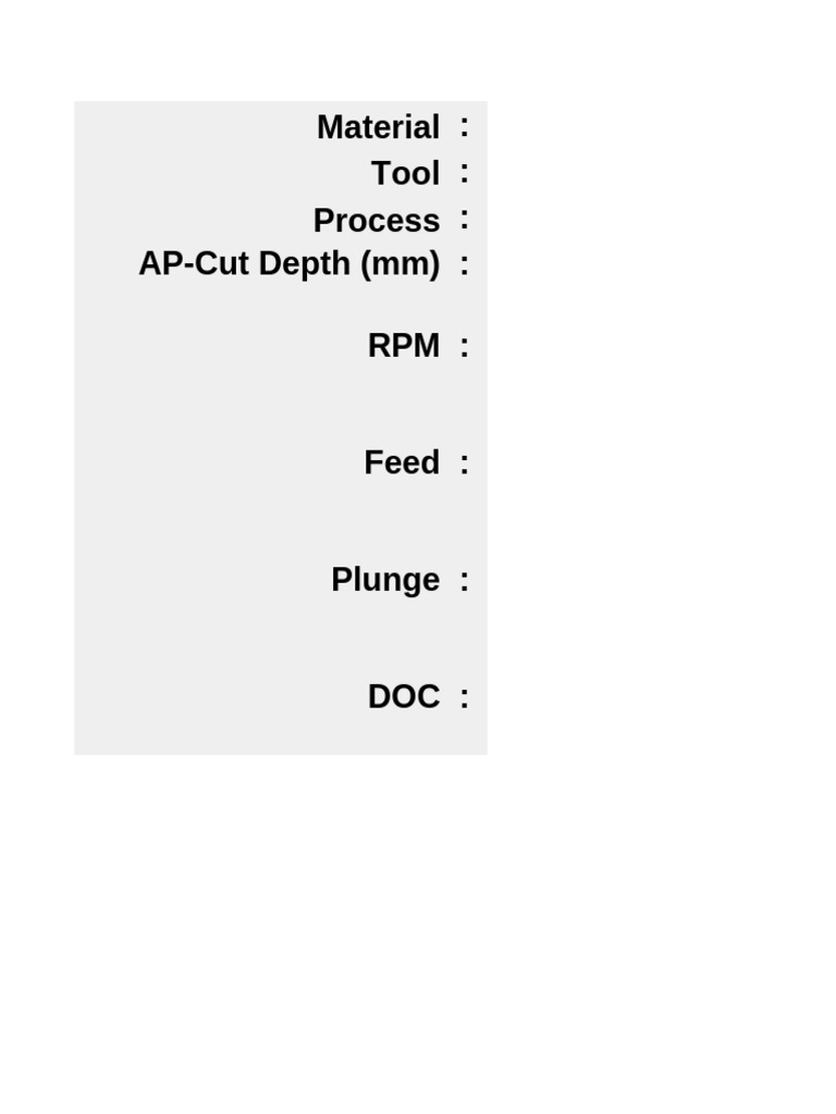 Parameter Tool General | PDF