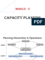 Module 5 Capacity Planning Aggregate Planning