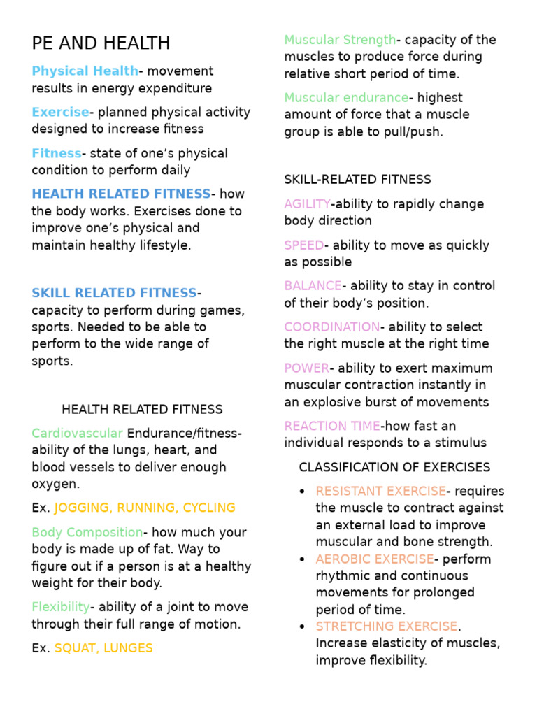 Pe and Health | PDF