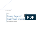 Group Report 1 Analytical Chemistry