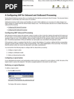 Configuring SAP for Inbound and Outbound Processing