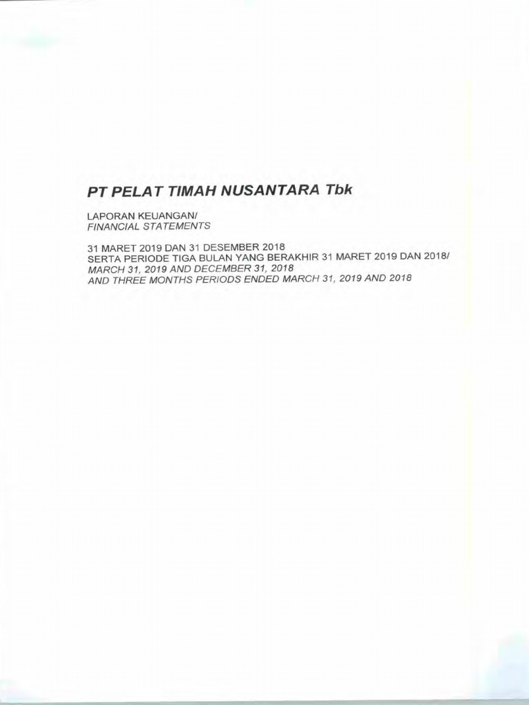 Financial Report (Contoh Publikasi) | PDF